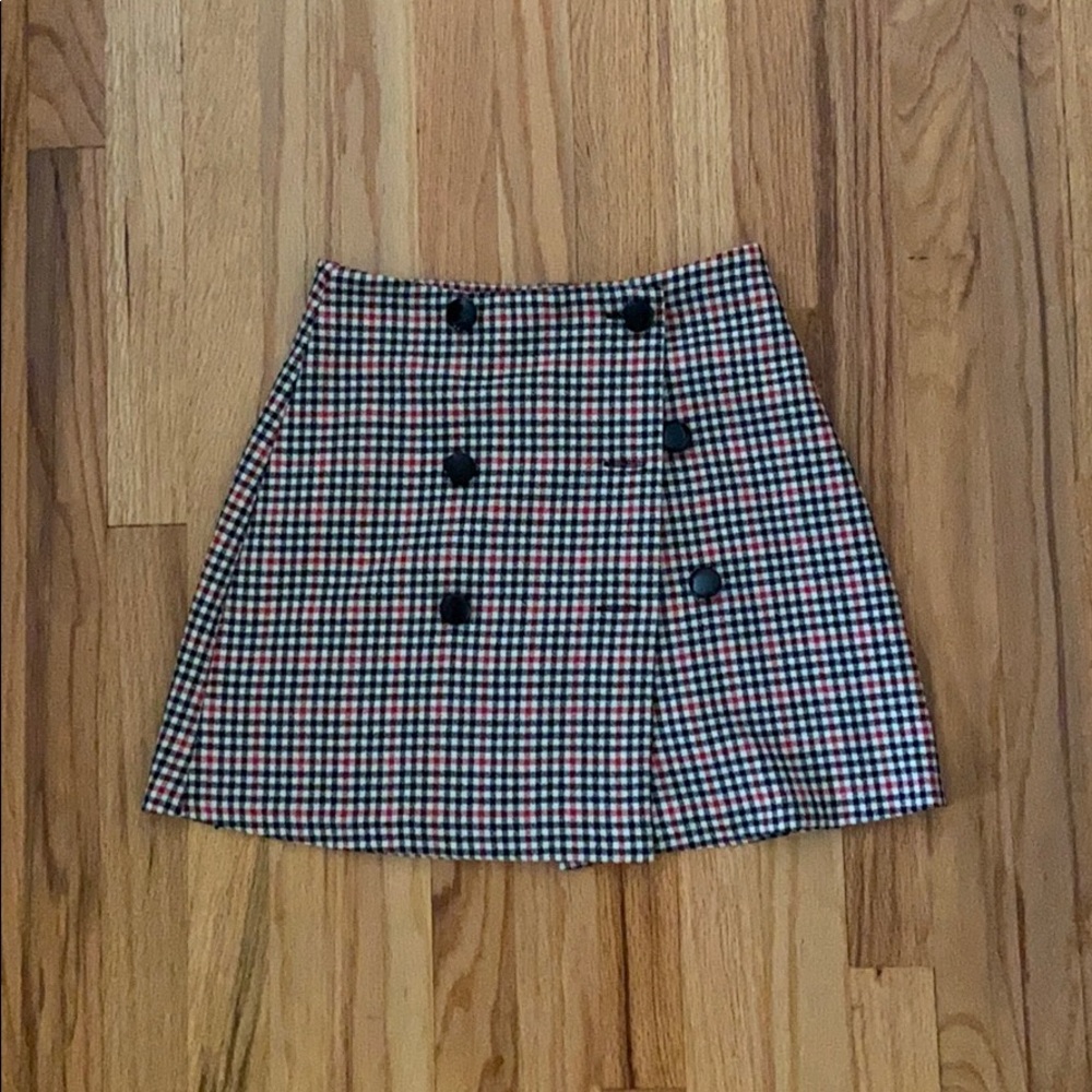 ASOS plaid mini skirt size 4